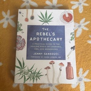 The Rebel's Apothecary by Jenny Sansouci — White Cover with Blue Title Panel